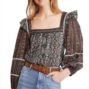 Free People Mostly Meadow Boho top